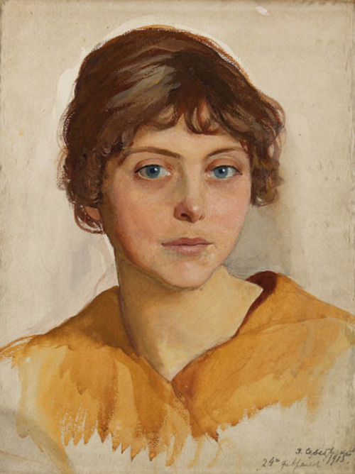 zinaida-serebriakova:Portrait of a young Woman, 1915, Zinaida Serebriakova