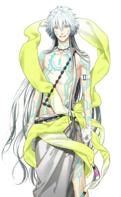 jubilation-set:  Dramatical Kamigami Part III! Clear as Apollon Clear joins the mullet club, and what a glorious mullet it is. He is bright, cheery, and wants everyone to get along, but he’s all too familiar with the idea of mortality. He calls all