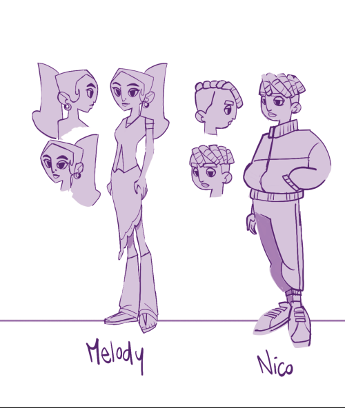 Rough Sketch Of A Lineup Of My OCs!
