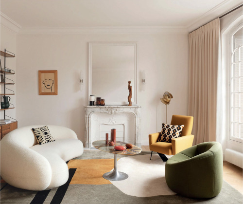 A family home in Paris, revamped by french interior designer Fleur Delesalle,www.instagram.c