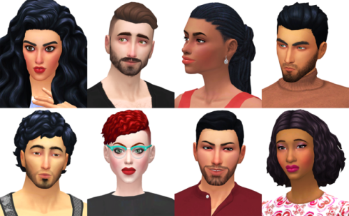 Early 1000 Followers Gift: The RoomiesThese sims come from various places with different cultures, e