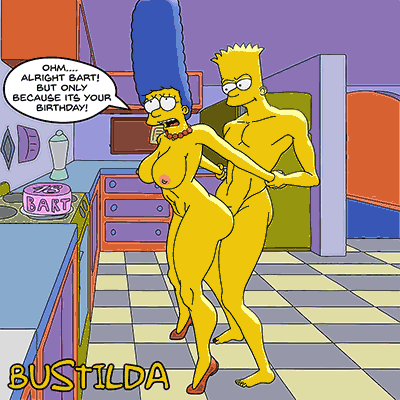 bustilda: The full little story about Bart and Marge Simpson celebrating his 18th