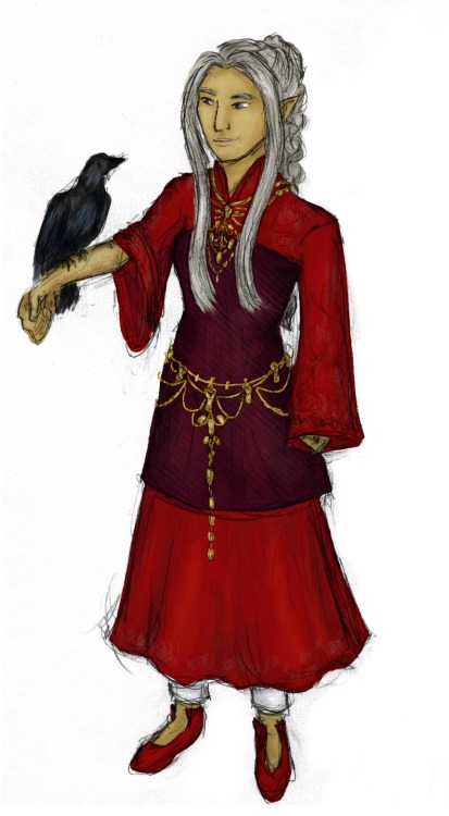 paradife-loft:Míriel Therinde has a crow and is thus better than you
