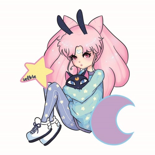 selk1e: little bunny sticker