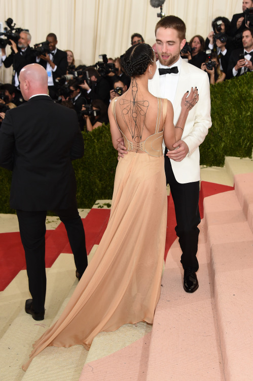 dazzledbyrob: Rob &amp; Twigs  at The Met gala 2016 