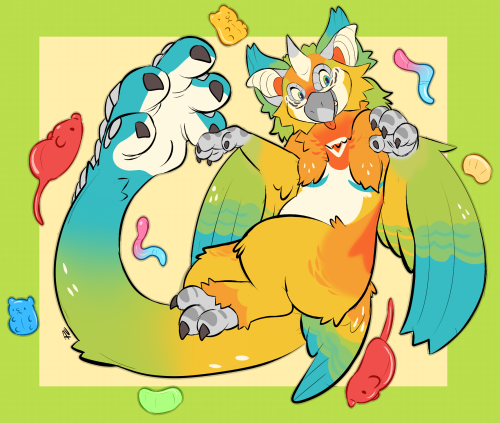 pastel–core:  Gummi  Art trade with smiz