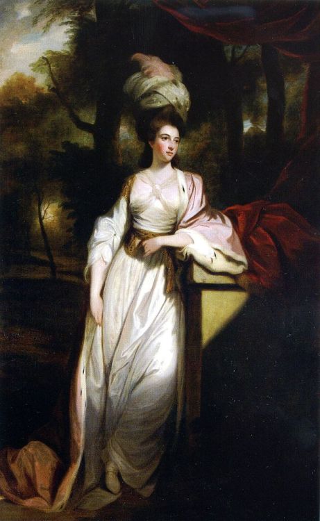 Mary Isabella Somerset,Duchess of Rutland,copy by Robert Smirke of a 1799 portrait by Joshua Reynold