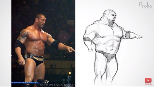 havanapitbull:im watching a caricaturing tutorial amd this drawing of batista is good as fuck