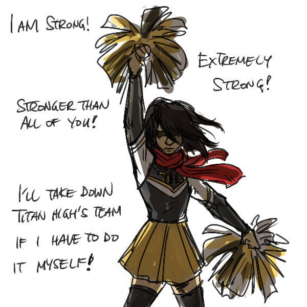 payroo: why mikasa was banned from the cheerleading squad but was begged to join