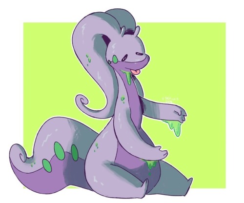 seiishindraws: Pokédec day 12 - Favourite dragon type I??? Love slimey dragons :3c