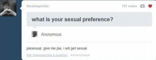 itsstuckyinmyhead:  Tumblr and Pie For an porn pictures