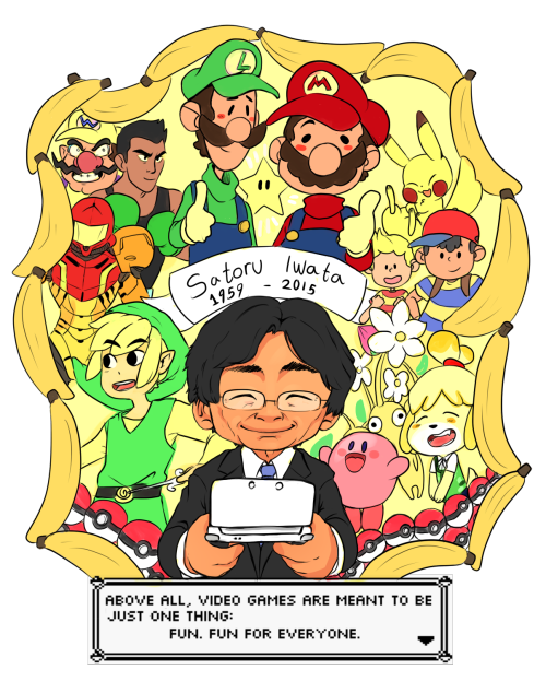 ful-fisk:Mr. Iwata helped working on many of the games that has, and still are, helping me through t