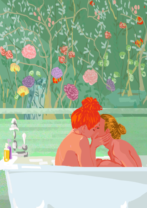 persehpone: whats better than spy girlfriends ? spy girlfriends taking a bath together. 