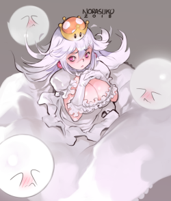 norasuko-safe:  I also drew a Booette. I still prefer calling her PeachaBoo tbh :P  Patreon / Twitter / Pixiv   