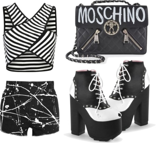 Don&rsquo;t ask by triplea-1 featuring kiss-lock handbagsCut out crop top, €11 / Yves Saint