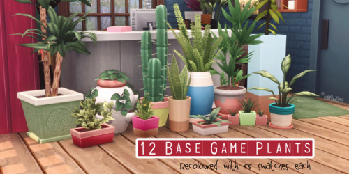pictureamoebae:12 BASE GAME PLANTS – by amoebaeRecolours of the following plants:The AuthorityCarefr