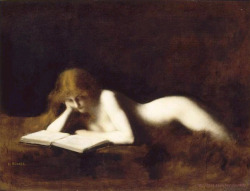 fleurdulys:  La liseuse - Jean Jacques Henner 1890 