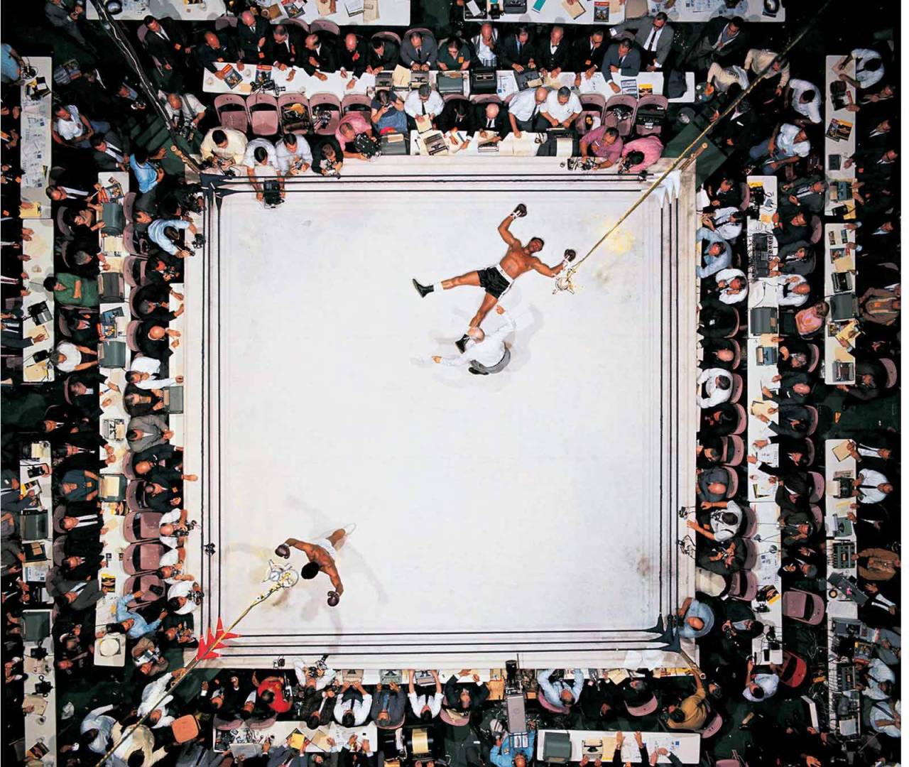 blazepress:
“ Aerial Shot of Muhammed Ali after knocking out Cleveland Williams in 1966.
”