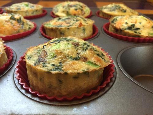 From Gastroposter Cathy Luff: Mini egg spinach & fete cheese & mushroom pies