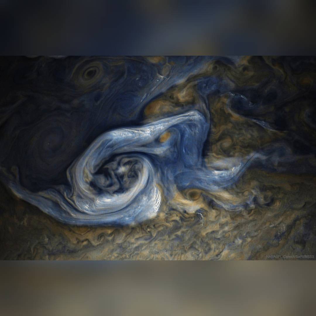 Juno Spots a Complex Storm on Jupiter #nasa #apod #jpl #caltech #swri #msss #jupiter