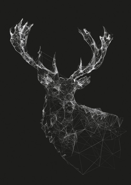 officialrassspy:  Geometric deer.  