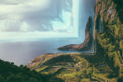 archatlas:    Mind-bending Dream Landscapes by Petey Ulatan  Petey Ulatan is a designer specializing in brand management, development, graphic design, photography and web design. Like other artists and architects he was inspired by the mind-bending