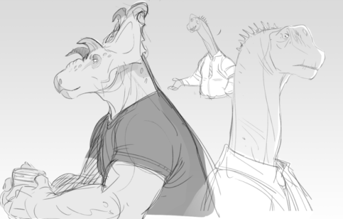 orcafall:hope u all like dinosaur furries!!! here’s some self indulgent characters i made for myself, i love them