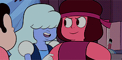 ikknowplaces:  cartoon meme: [1/5] romantic relationships ♡ ruby and sapphireyou