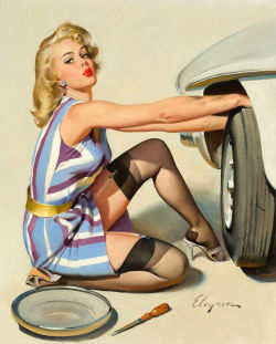 Gil Elvgren Quick Change Artist  1966