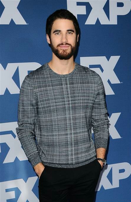 darrencrissarmy: Darren on the (blue) red carpet for the TCA Winter Press Tour. January 5, 2018. Pho