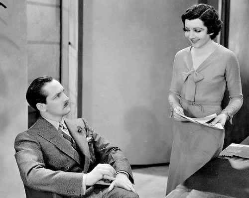 Claudette Colbert and Fredric March in “Honor Among Lovers (1931),” directed by Dorothy Arzner.This 