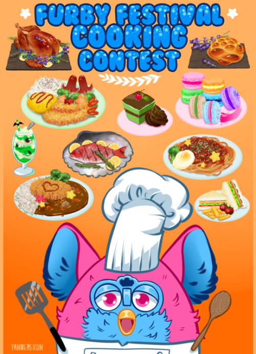 Furby Festival’s Cooking Contest!Open to the members of the Furby Festival server! Reblog this post 