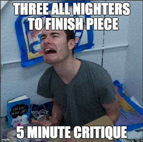 hopeless-wandering-to-hogwarts:Art Student Meme
