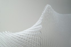 trefoiled:Matthew Shlian, Stretch Studies. Stretched paper.