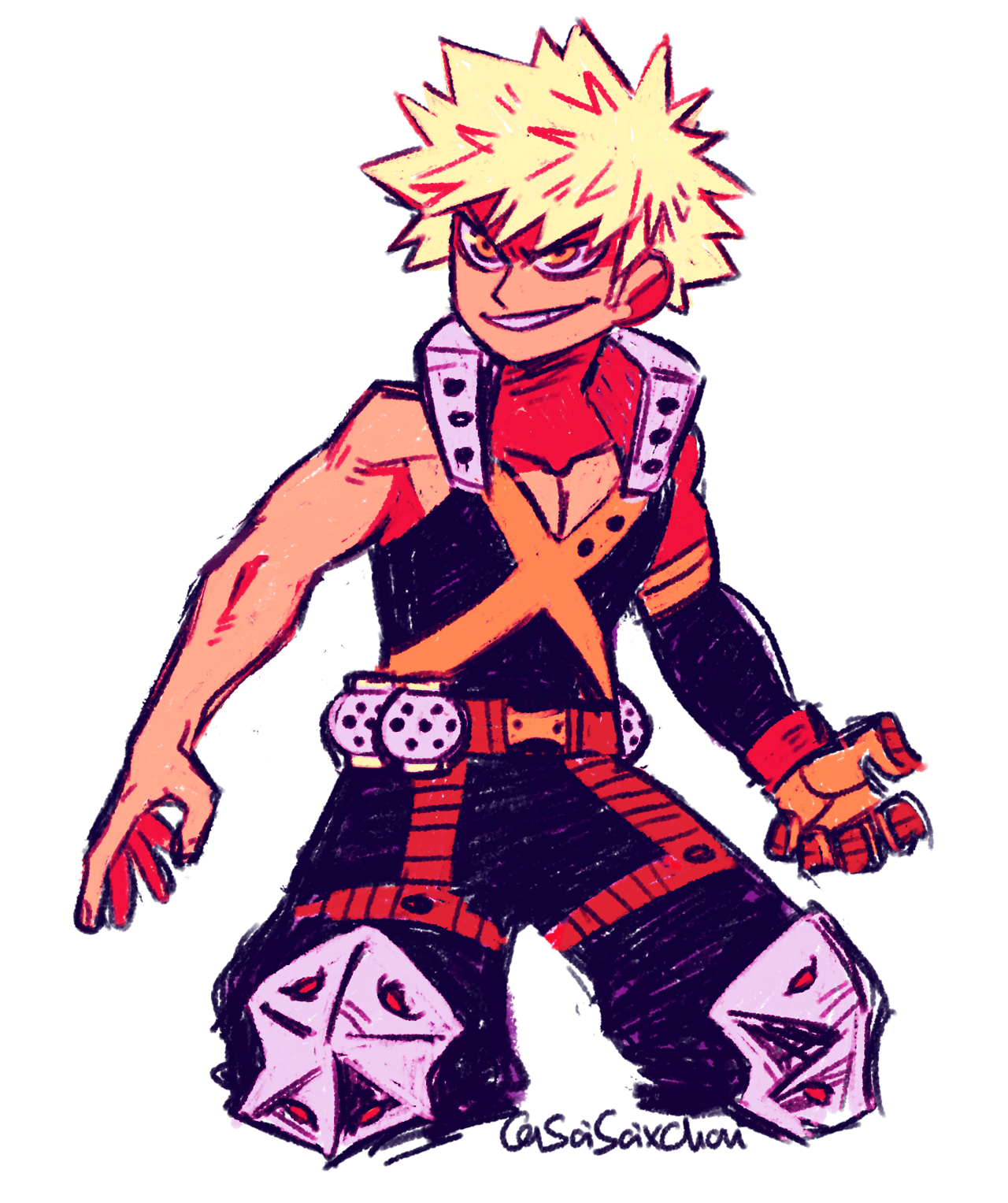 artsycrapfromsai: [on twitter] i was going for soft pastels but Bakugou wasn’t