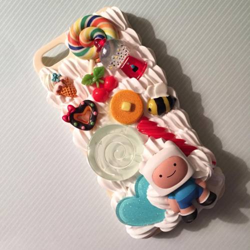 Shipped this Finn the Human case to a wonderful Etsy customer this morning! #decoden #handmade #adve