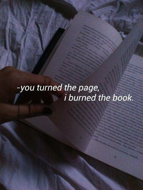 hippiee:I burned the book