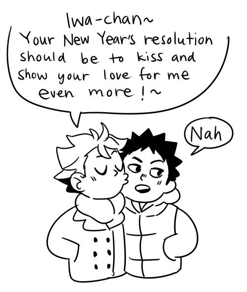 flunflun:  Last iwaoi of the year!! Happy New Year on last time!  
