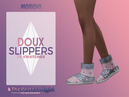 nords-sims: Doux Slipper Boots :Hey guys, How do you like these slippers?I made them for The Sims Re