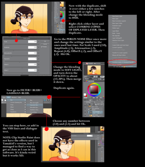 tamakid: kawaiifoxx-kingu: Here is the Clip Studio Paint Version of @tamakid‘s Retro Anime Tutorial!