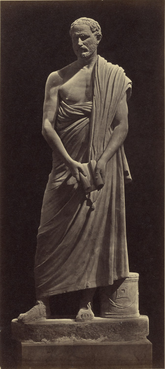 Robert Macpherson (Scottish, 1811 - 1872)[Statue of Demosthenes - Vatican Museum], 1850s, Albumen si