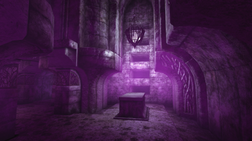 shrine-of-kynareth:Trying out some colored ambient lights, Ayleid Ruins edition.
