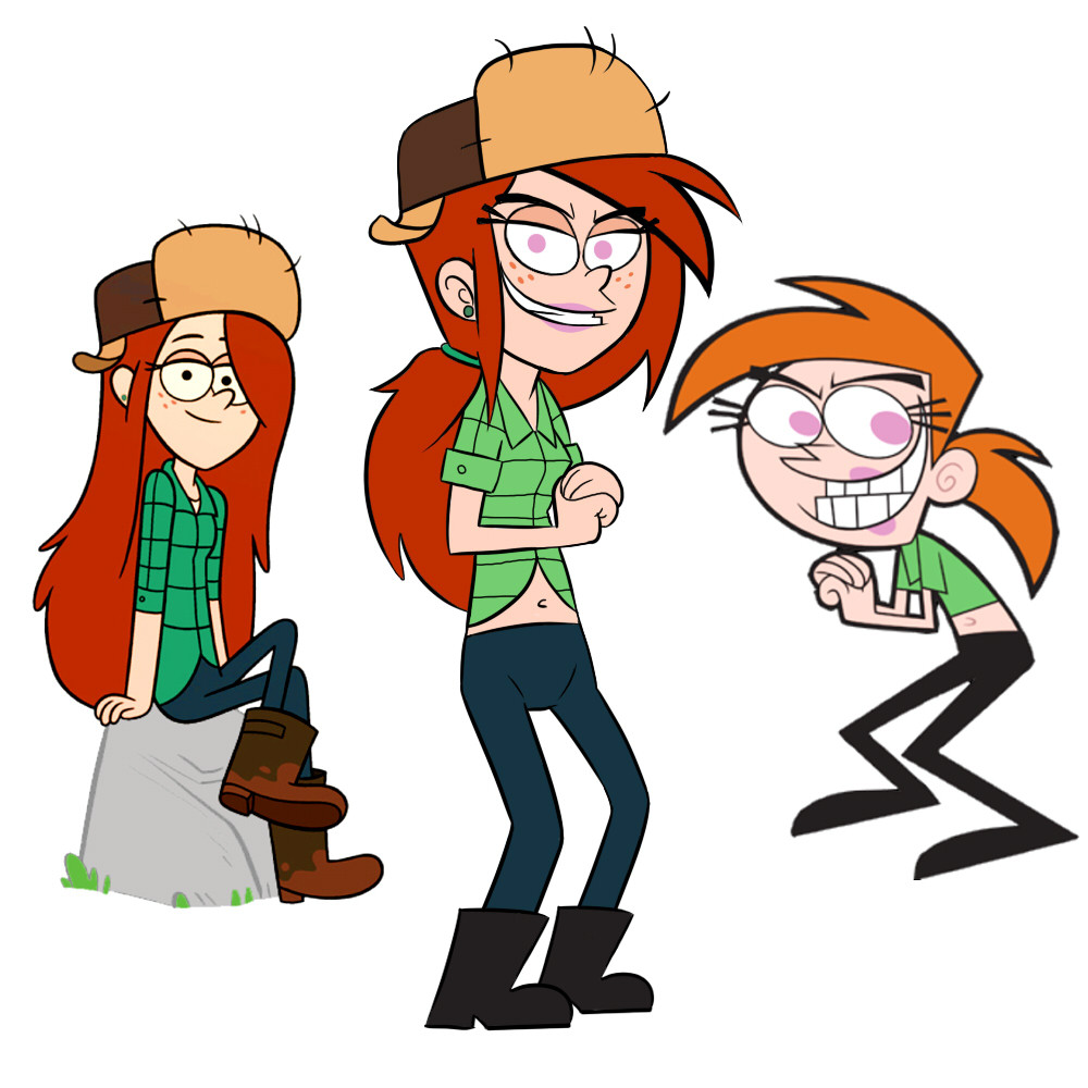 A combination of Vicky from Fairly Odd Parents and Wendy from Gravity Falls. /co/