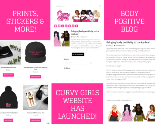  Whaaat? Curvygirlsdolls.com is up! We got leggings, stickers, phone cases, prints and more! ❤We als