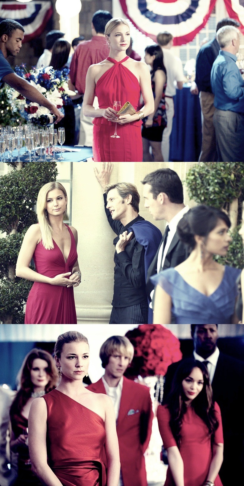 rayssamalabaris-blog:   Emily Thorne is a woman on a mission in her red dress.  