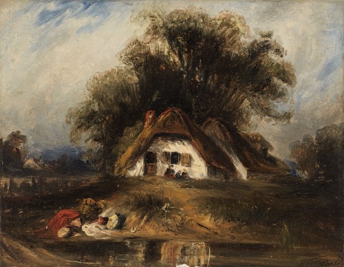 Landscape with cottage, Paul Huet. French (1803 - 1869)