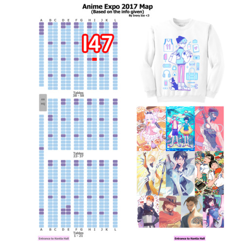 See you at anime expo at table i47! I will have limited stock of my I AM KUROKO sweatshirt, prints a