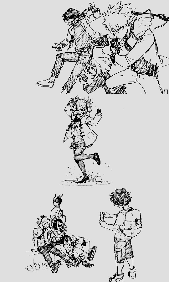 Promote Volumes Sketches(vol. 1-12 & 16-24) And Extra Pages (vol. 13-15) By Horikoshi Kohei