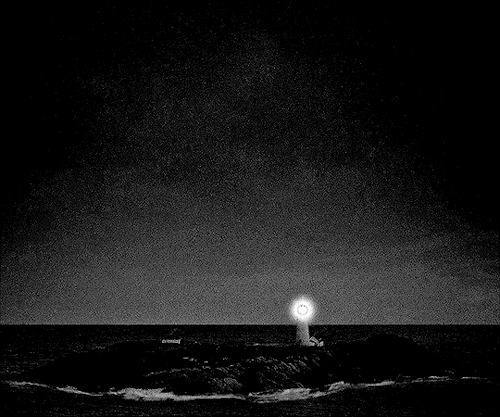 jurneesmolletts:Should pale death, with treble dread, make the ocean caves our bed, God who hears the surges roll deign to save our suppliant soul.THE LIGHTHOUSE (2019) dir. Robert Eggers