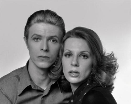 twixnmix:David and Angie Bowie photographed by Tom Kelley, 1975.